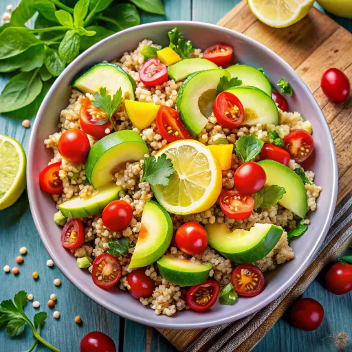 Salata od Proklijalog Avokada i Kvinoje